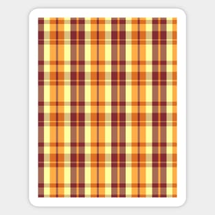 Sunset and Sunrise Aesthetic Aillith 2 Hand Drawn Textured Plaid Pattern Sticker